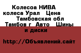 Колесоа НИВА2121, колеса Урал › Цена ­ 1 000 - Тамбовская обл., Тамбов г. Авто » Шины и диски   